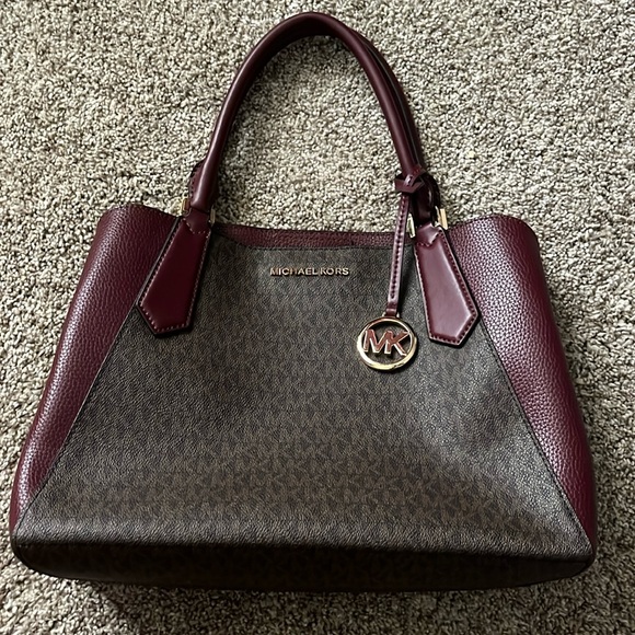 Michael Kors Brown and Burgundy bag - Picture 1 of 2